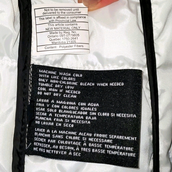 GUESS White Puffer Jacket M NWOT - Picture 13 of 16